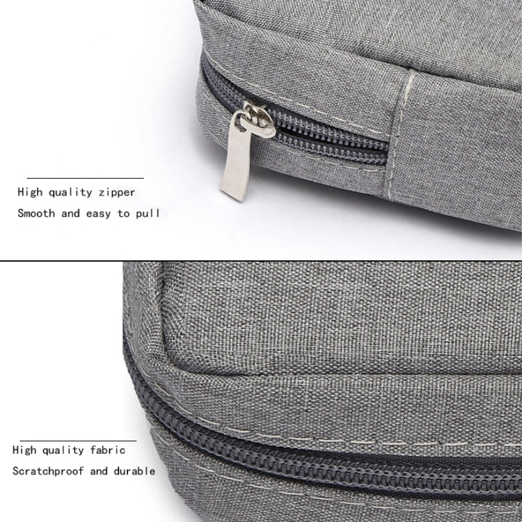 Frendorf | Multifunktionale Kopfhörer-Lade-Datenkabel-Aufbewahrungstasche Power Pack, Größe: S, 17 x 11,5 x 5,5 cm (Grau)
