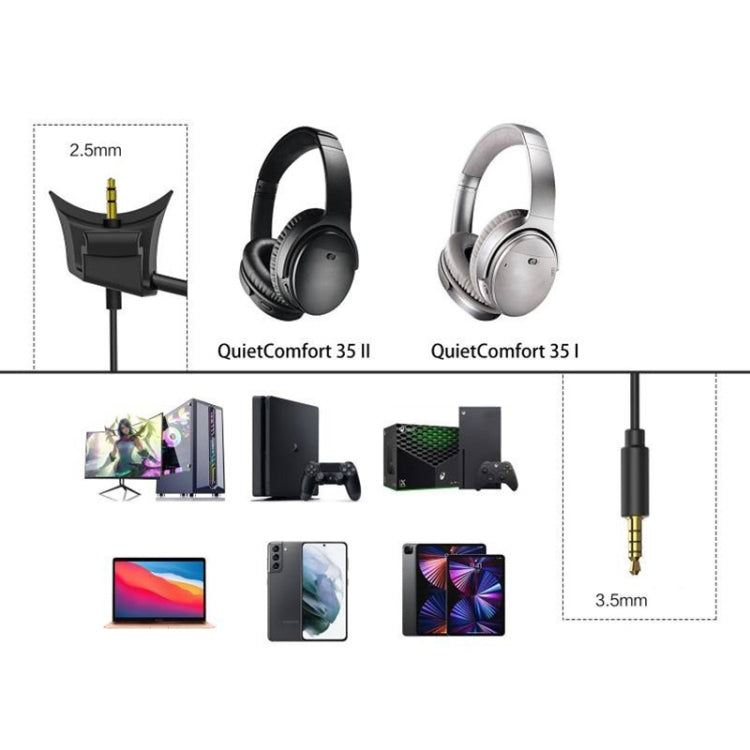 Frendorf | ZS0217 Gaming Noise Cancelling Kopfhörerkabel für BOSE QC35I / QC35II