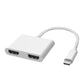 Frendorf | 2 in 1 Multifunktion USB-C / Type-C zu Dual HDMI HUB Dockingstation (Weiß)