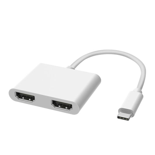 Frendorf | 2 in 1 Multifunktion USB-C / Type-C zu Dual HDMI HUB Dockingstation (Weiß)