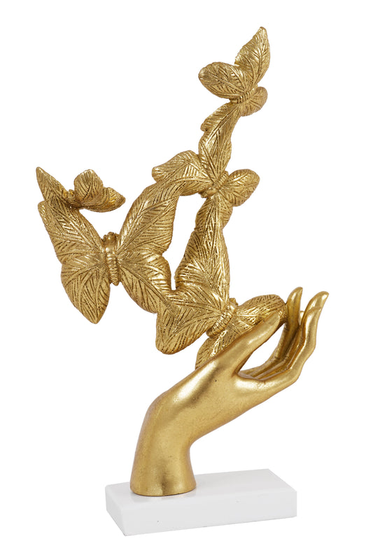 Hand & Butterfly Skulptur