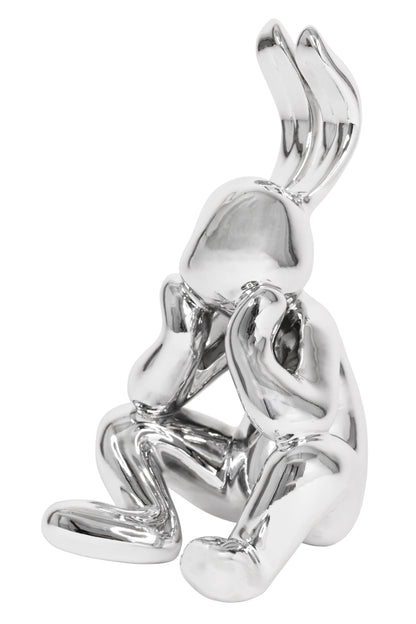 Sitzender Chrome Hase