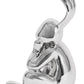 Sitzender Chrome Hase