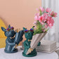Frendorf | BulldogBloom French Bulldog Blumenvase | Stilvolle Tier-Deko für Zuhause | Handgefertigt | Farbvielfalt
