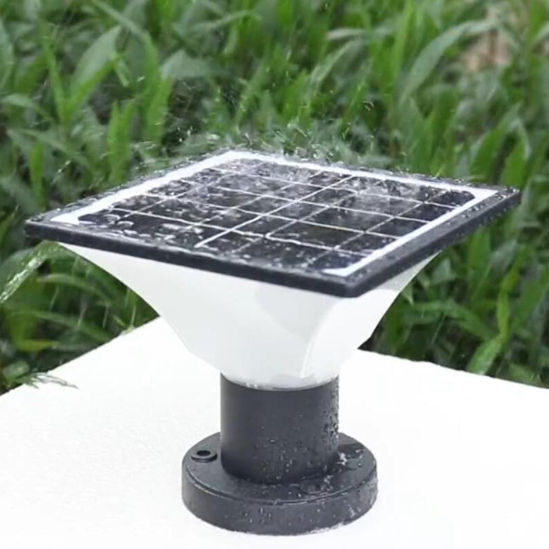 Frendorf | SolisGlow Solar-Säulenleuchte | Außenleuchte | Wetterfest | Solarbetrieb | Gartenbeleuchtung | Moderne Deko