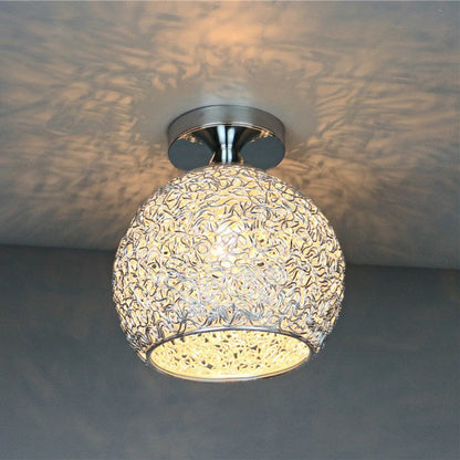 Frendorf | WeaveSphere Deckenleuchte | Skandinavisches Design | Geflochtene Kugel | 1-Licht | Perfekt für Flure und Wohnräume