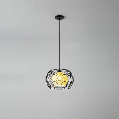 Frendorf | HempGlow Kreative Pendelleuchte aus Hanfgeflecht | Modernes Design | Einzigartiger Lichtakzent | Hängeleuchte für Zuhause