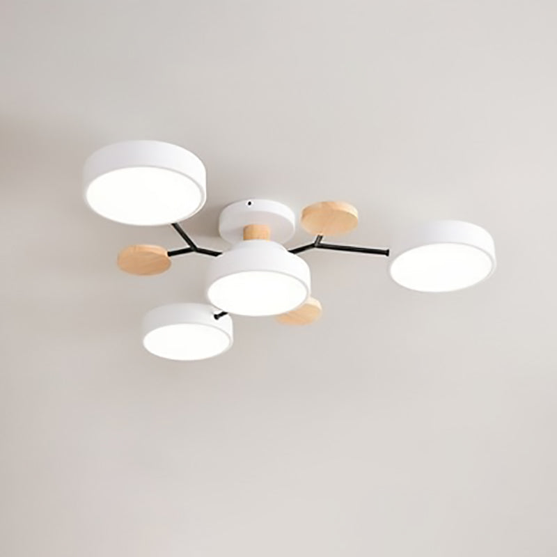 Frendorf | NordLuxe Molekül Design LED Deckenleuchte | Skandinavischer Stil | Semi-Flush Mount | Wohnraumbeleuchtung