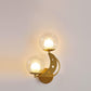Frendorf | Asterovia DuoGlow Wandleuchte | Nordisches Design | Glas-Kugelschirme | 2-flammig | Mond- & Sternenmotiv