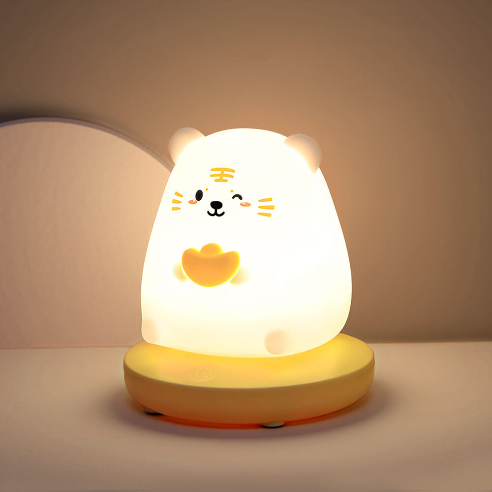 Kreative Silikon Tier USB Wiederaufladbare Nachtlampe Dekorative Tischlampe