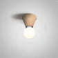 Frendorf | LumaFlair ZenGlow Japanischer Minimalismus LED Deckenleuchte | Holzoptik | Glasdesign | Runde Form | Flush Mount | Stilvolle Beleuchtung