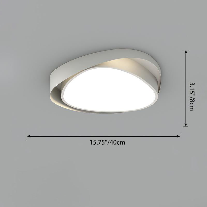 Zeitgenössische Einfachheit Eisen Acryl Runde Schirm LED Deckenleuchte Für Schlafzimmer