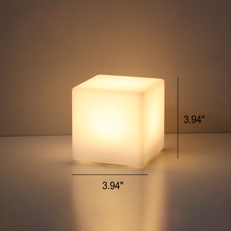 Frendorf | GeoGlow Kreative Geometrische LED Tischlampe | Batteriebetrieben & Fernbedienung | Nachtlicht & Dekoration