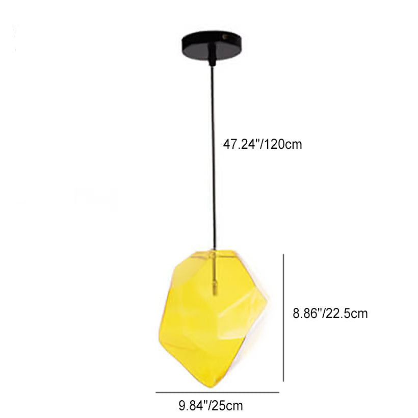 Frendorf | Glasvara Pendelleuchte | Modernes Glasdesign | Unregelmäßige Form | Wohnzimmerlicht