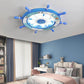 Frendorf | NautiGlow Kinderzimmer LED Deckenlampe | Segelboot-Design | Cartoon-Stil | Stimmungsvolle Beleuchtung