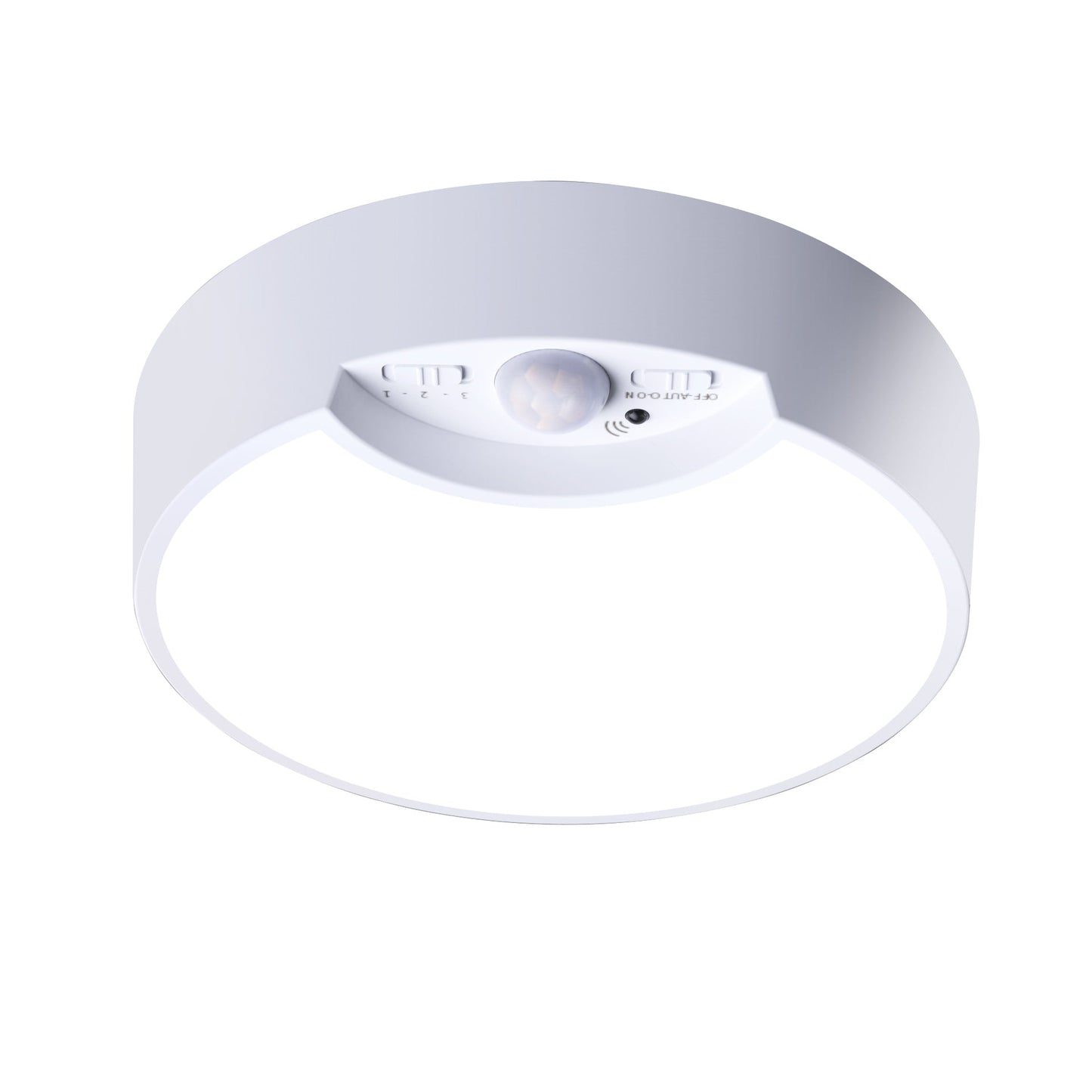 Frendorf | SenseLux Runde LED Deckenleuchte | Bewegungssensor | Weißes Licht | Batteriebetrieben & Wiederaufladbar
