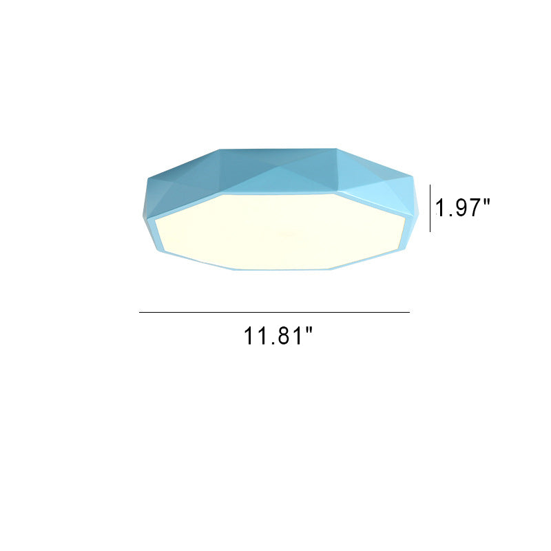 Frendorf | LumaGem Nordic LED Deckenleuchte | Diamant-Design | Acryl & Eisen | Dimmbares Licht | Moderne Beleuchtung