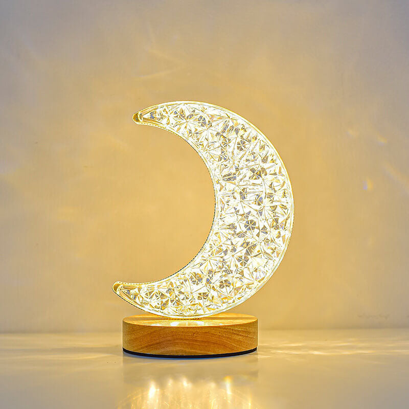 Frendorf | LunaStar Tischlampe | Nordic Design | Mond & Stern | LED USB | Stimmungslicht