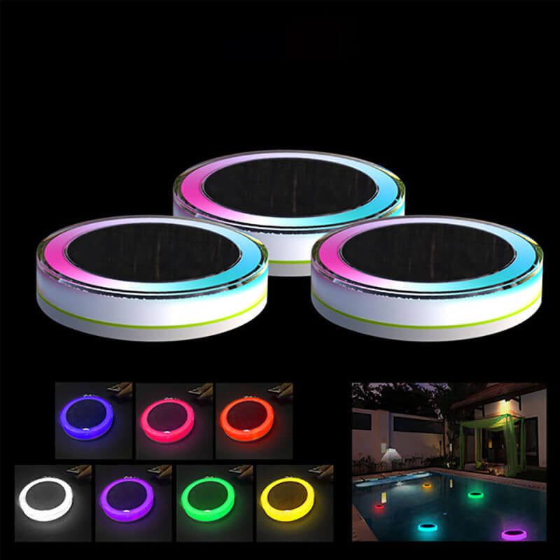 Frendorf | SolarisFloat LED Schwimmlicht | Solarbetrieben | Wasserdichte Beleuchtung für Pools und Gärten