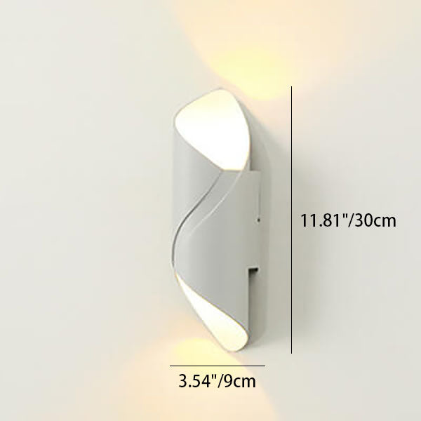 Frendorf | Spiranova Doppelkopf LED Wandleuchte | Nordic Spiral Design | Aluminium Spotlicht | Moderne Beleuchtung