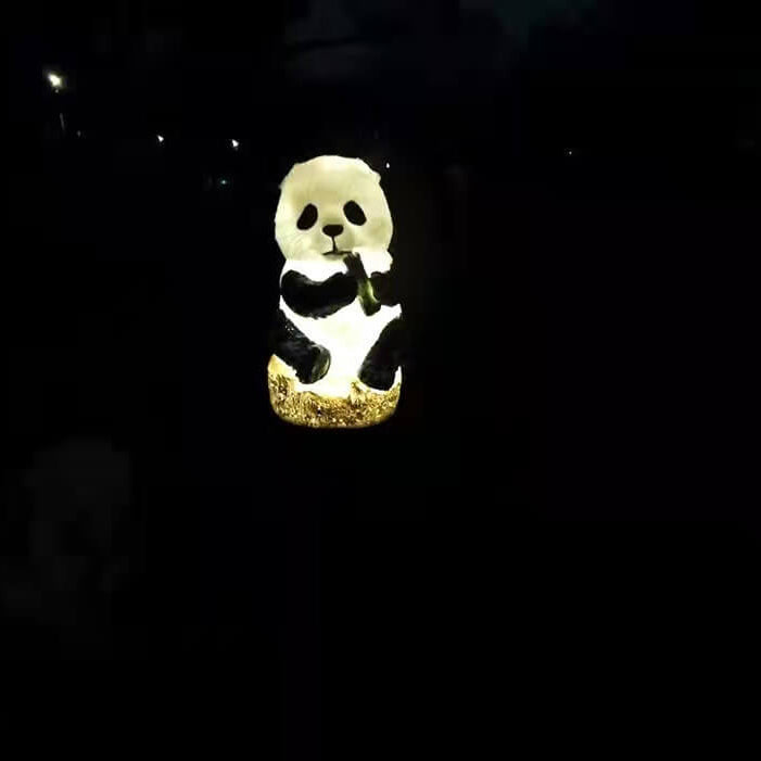 Solarharz Panda Outdoor wasserdichte Patioschmuckbodenstecklicht