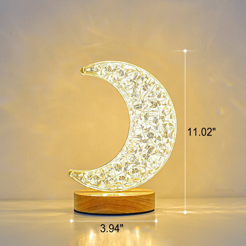 Frendorf | LunaStar Tischlampe | Nordic Design | Mond & Stern | LED USB | Stimmungslicht