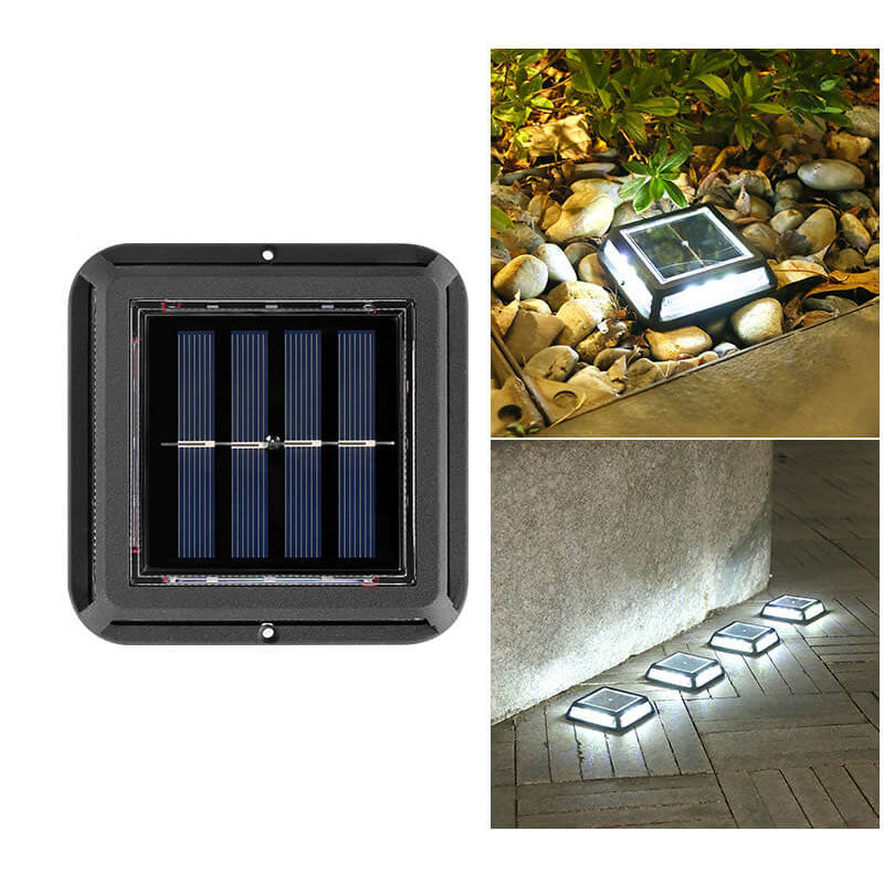 Frendorf | EcoVerta Solar LED Leuchte | Quadratisch & Wasserdicht | Für Garten, Balkon & Außenbereich