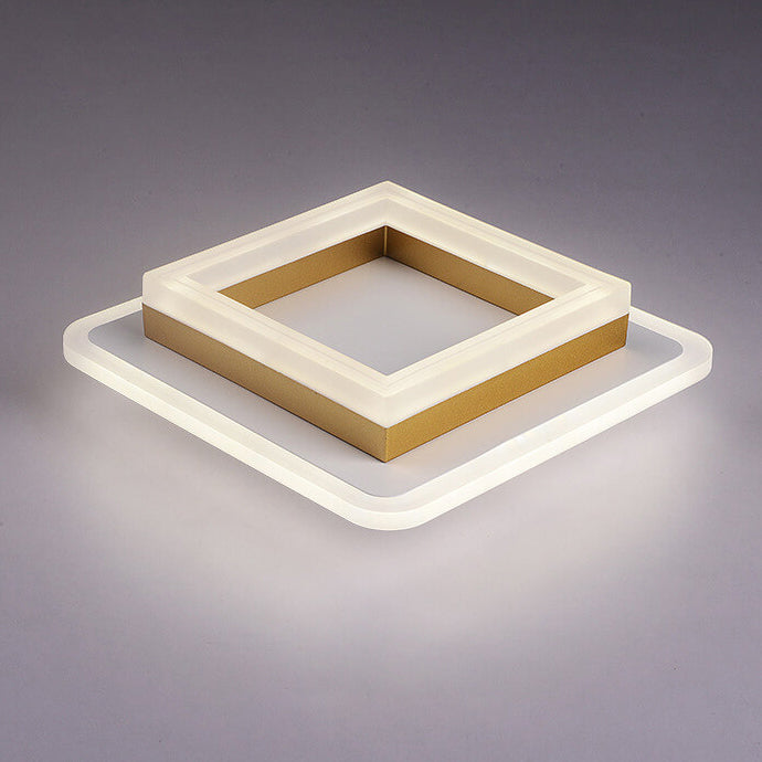 Simple Acrylic Square Circle Iron LED Deckenleuchte