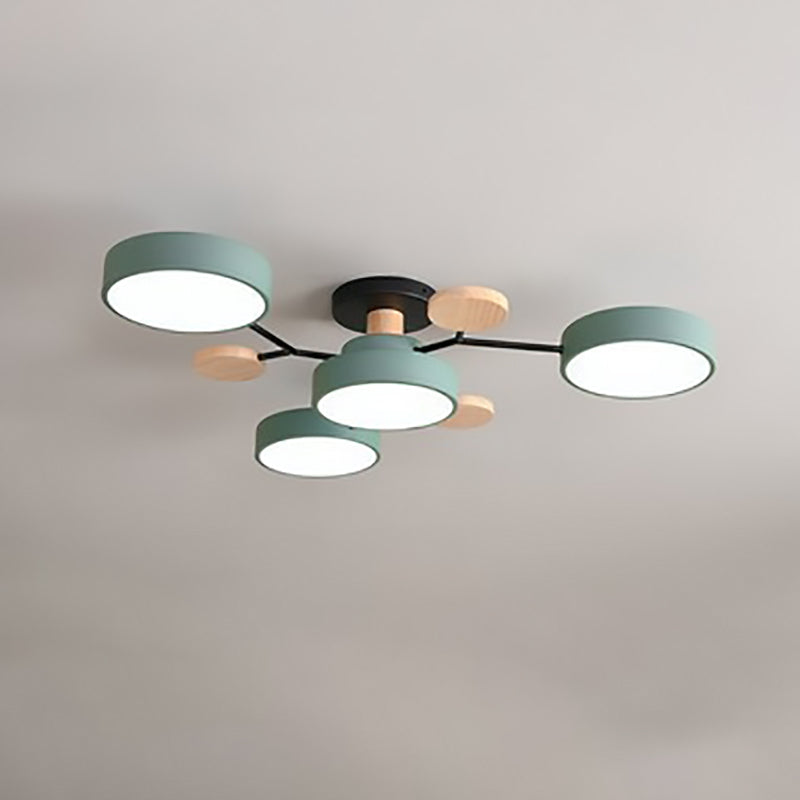 Frendorf | NordLuxe Molekül Design LED Deckenleuchte | Skandinavischer Stil | Semi-Flush Mount | Wohnraumbeleuchtung