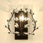 Frendorf | Luminis Wandleuchte | Luxus-Kristall-Design | Blattmotiv | 1-flammig & Modern