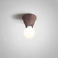 Frendorf | LumaFlair ZenGlow Japanischer Minimalismus LED Deckenleuchte | Holzoptik | Glasdesign | Runde Form | Flush Mount | Stilvolle Beleuchtung