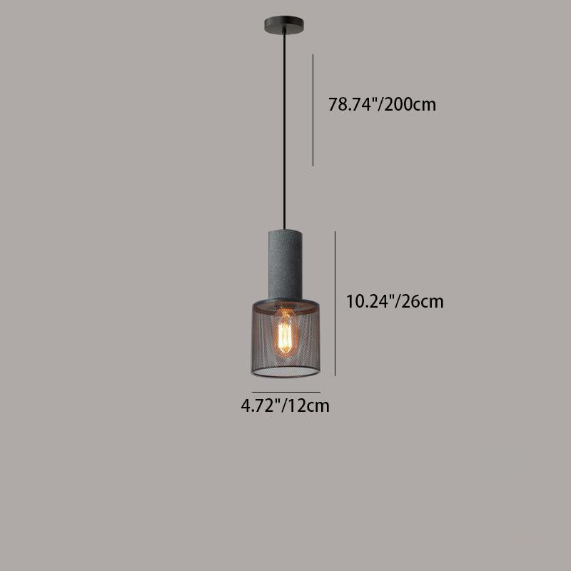 Frendorf | UrbanTaper Industrial Design Zement Pendelleuchte | Zylindrische Form | Moderner Look | Perfekt für Wohnzimmer