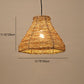 Frendorf | RattanDome Retro Pendelleuchte | Handgewebtes Rattan-Design | 1-Licht | Natürliche Wohnbeleuchtung