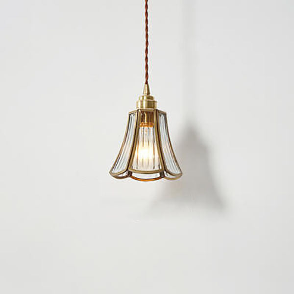 Frendorf | Geometra Vintage Pendelleuchte | Japanisches Design | Kupfer & Glas | Elegante Hängeleuchte