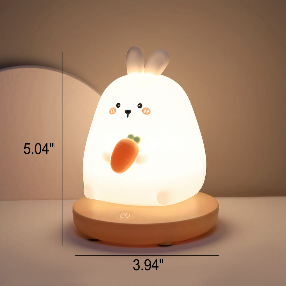 Kreative Silikon Tier USB Wiederaufladbare Nachtlampe Dekorative Tischlampe