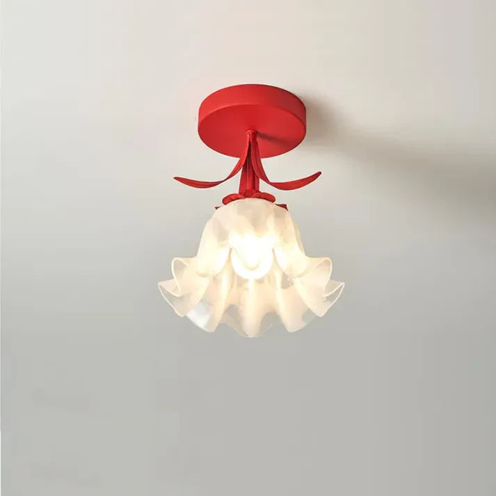 Frendorf | FleurTiffany Französische Tiffany-Deckenleuchte | Blumenmuster | Elegantes Jugendstil-Design für Ihr Zuhause