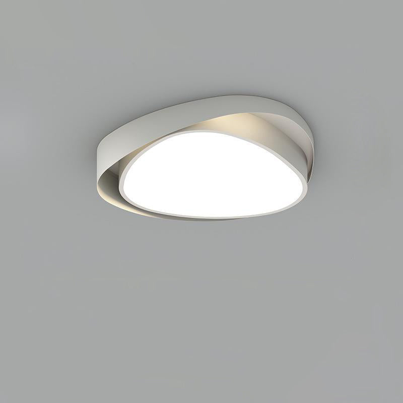 Zeitgenössische Einfachheit Eisen Acryl Runde Schirm LED Deckenleuchte Für Schlafzimmer
