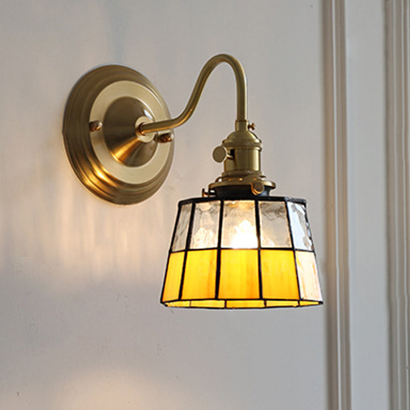 Frendorf | AuroraGlint Tiffany Kupfer Wandleuchte | Klassisches Design | Hochwertiges Glas | Ideal für Wohnzimmer