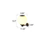 Moderne Outdoor Solar Runde Ball Wasserdichte LED Wandleuchte lampe