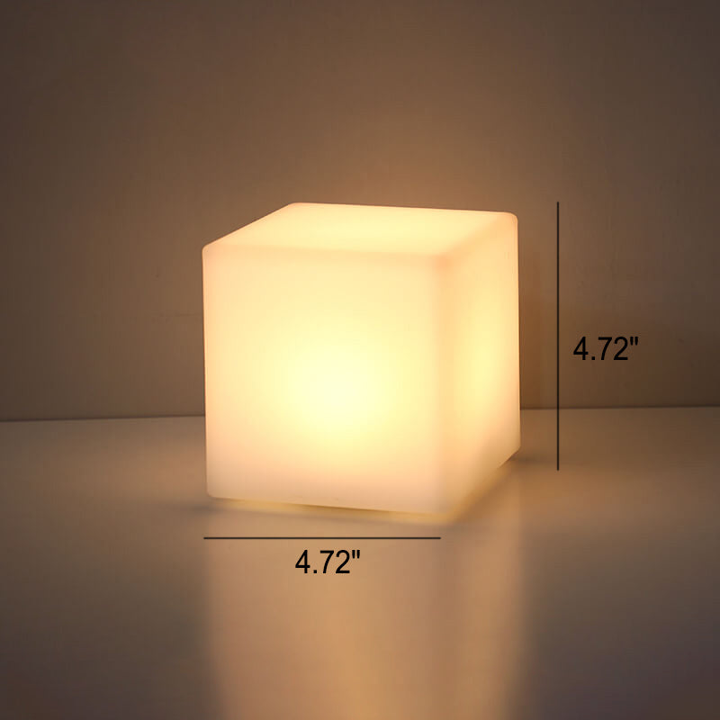 Frendorf | GeoGlow Kreative Geometrische LED Tischlampe | Batteriebetrieben & Fernbedienung | Nachtlicht & Dekoration