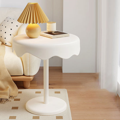 Frendorf | PolarNest Runder Beistelltisch | Eiscreme-Design | PP-Kunststoff & Stahl | Kreativ & Modern für Wohnzimmer