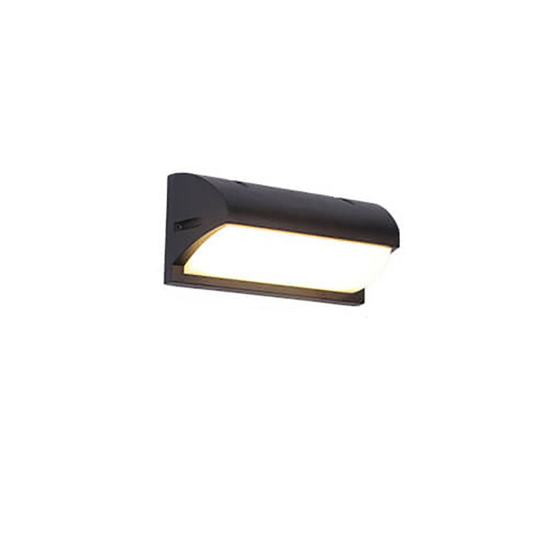 Frendorf | Zynistra AquaGlow Außenwandleuchte | Geometrisches Design | Wasserdicht | LED mit Sensor