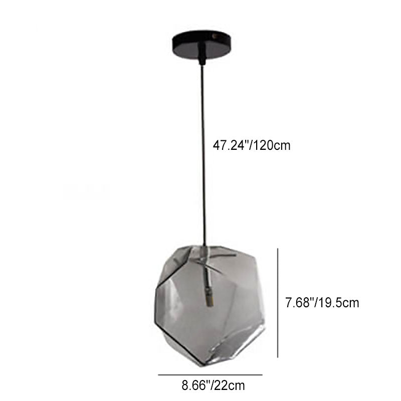 Frendorf | Glasvara Pendelleuchte | Modernes Glasdesign | Unregelmäßige Form | Wohnzimmerlicht