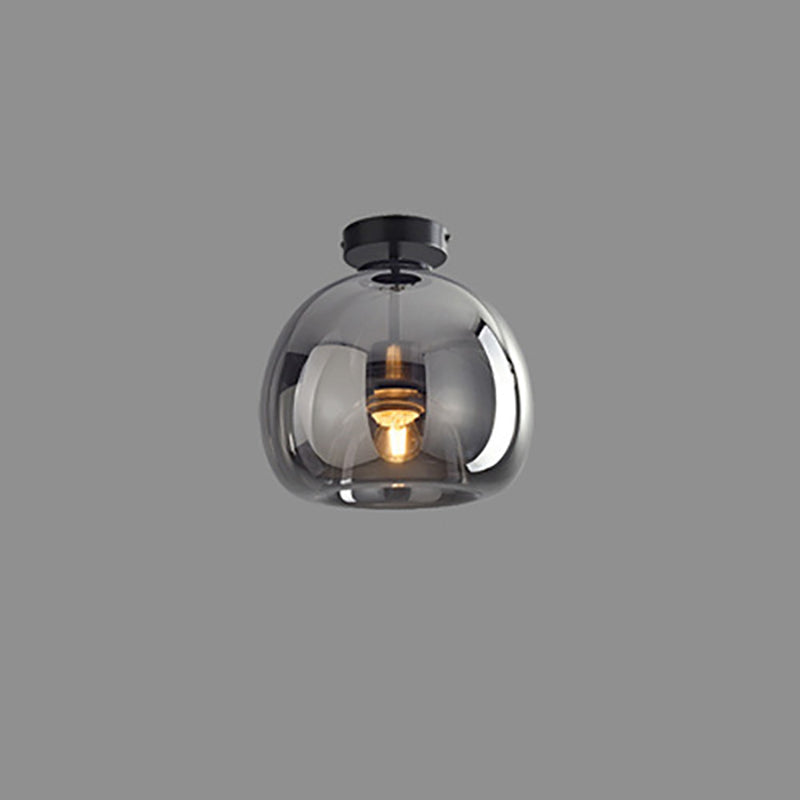 Frendorf | Nordora Luxus Rundglas-Deckenleuchte | Semi-Flush Mount | Modernes Skandinavisches Design