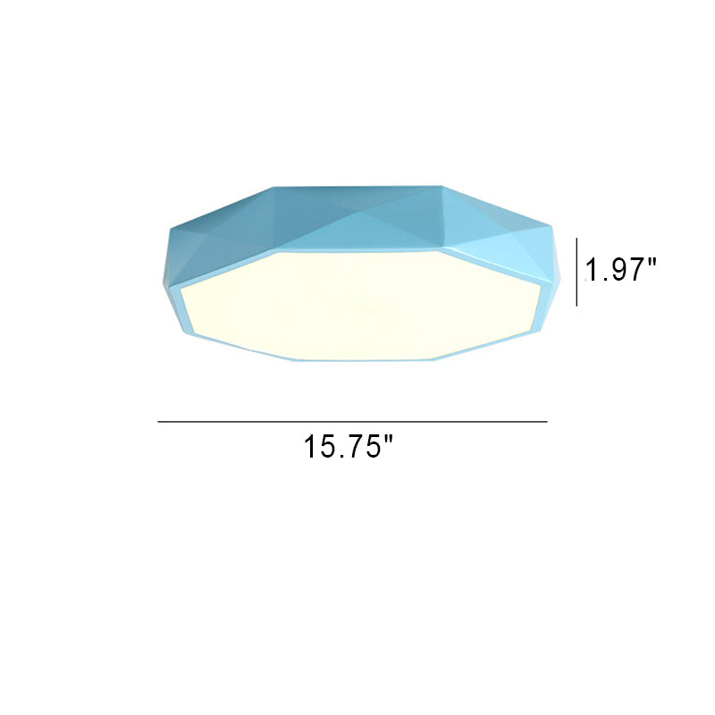 Frendorf | LumaGem Nordic LED Deckenleuchte | Diamant-Design | Acryl & Eisen | Dimmbares Licht | Moderne Beleuchtung
