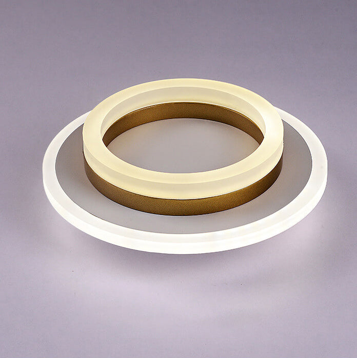 Simple Acrylic Square Circle Iron LED Deckenleuchte