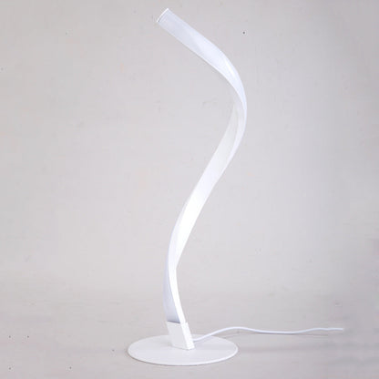 Moderne Minimalistische Aluminium Spiralstreifen LED Tischlampe Für Zuhause Büro