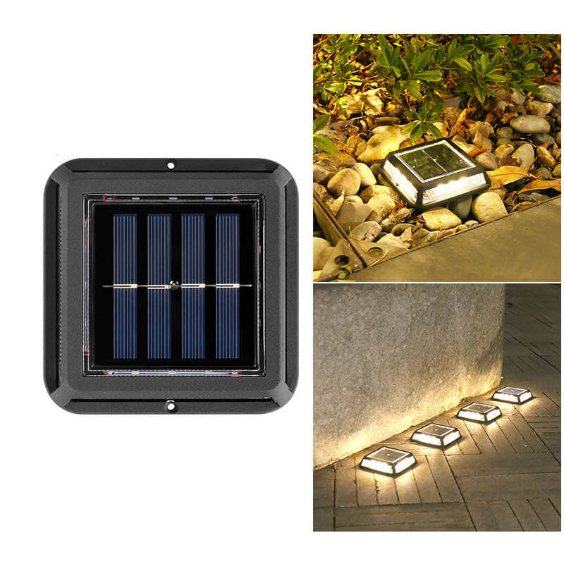 Frendorf | EcoVerta Solar LED Leuchte | Quadratisch & Wasserdicht | Für Garten, Balkon & Außenbereich