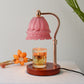 Europäische Orchidee Glas Marmor Hebbare 1-Licht Schmelzende Wax Tischlampe