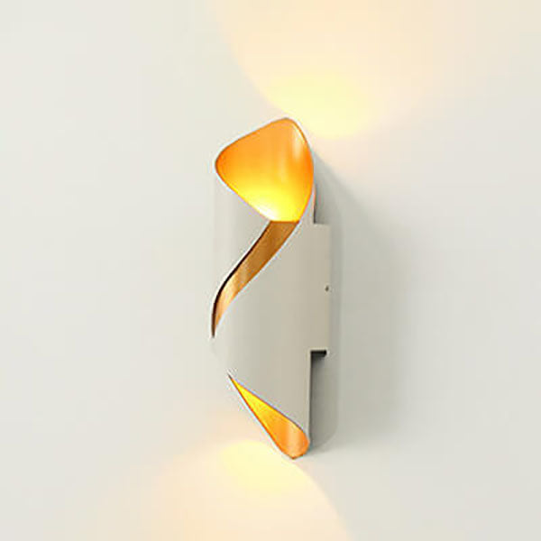 Frendorf | Spiranova Doppelkopf LED Wandleuchte | Nordic Spiral Design | Aluminium Spotlicht | Moderne Beleuchtung